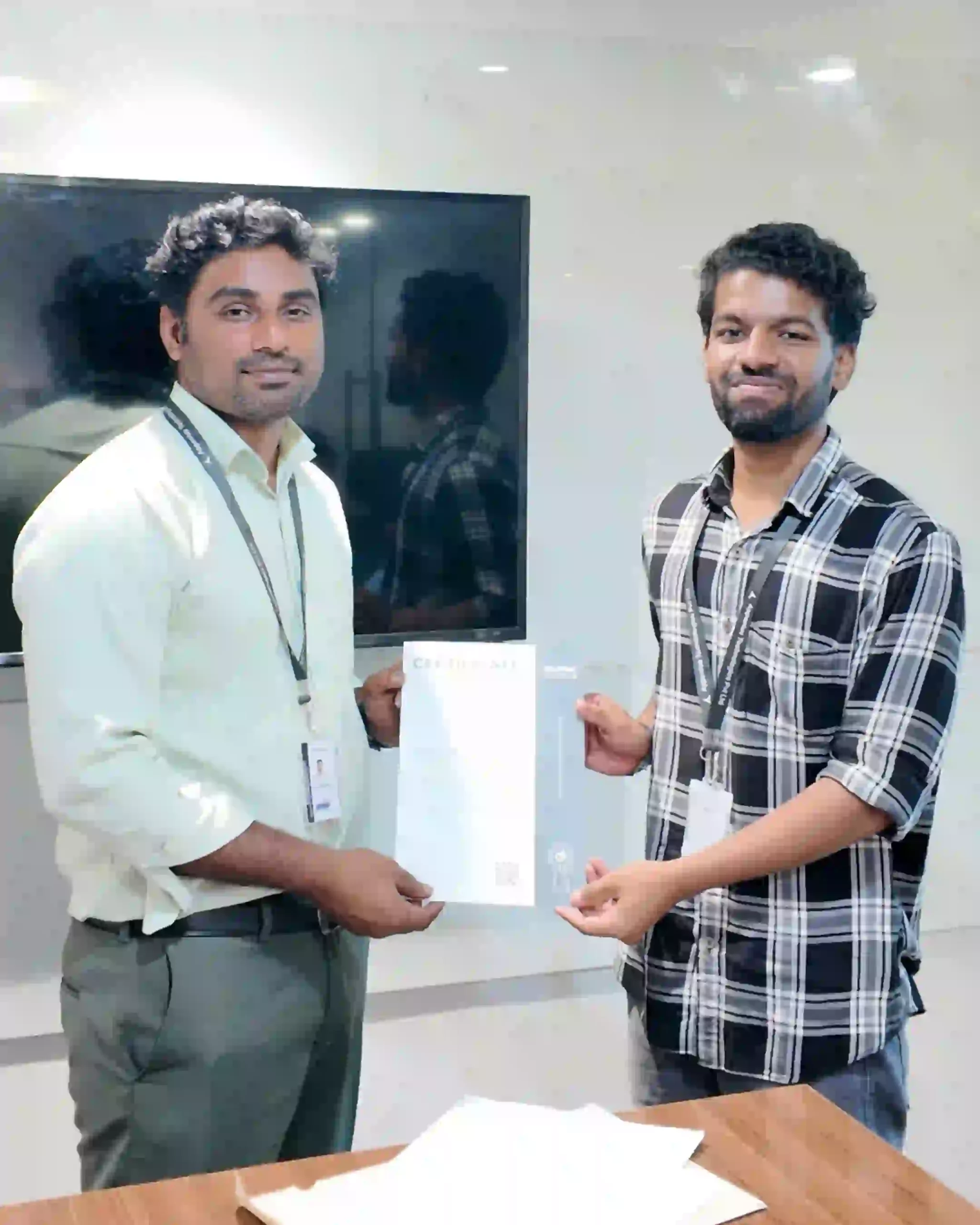 certificate phone with candidates 8