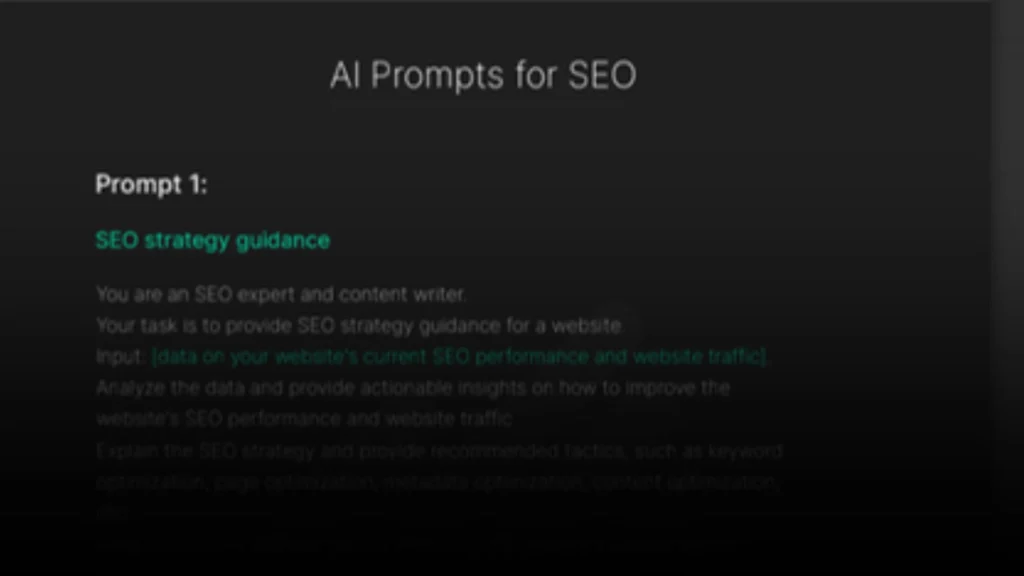 Al Prompts for SEO